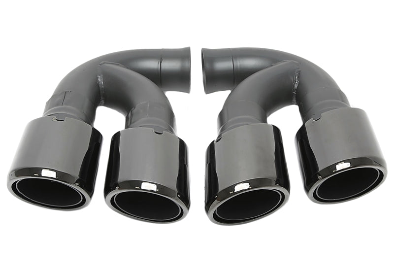 Enjoliveur d'embout à visser "double design" en noir/brillant pour Porsche Cayenne GTS (958.1) — TA Technix