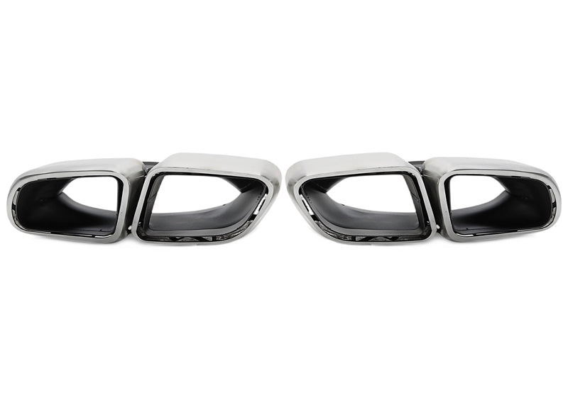 Enjoliveur d'embout à visser "double design brossé carré" pour Porsche Panamera - année 2016-2018 (971) — TA Technix