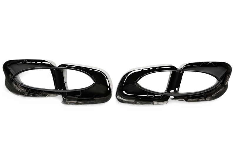 Enjoliveur d'embout à visser "double design brossé carré" pour Porsche Panamera - année 2016-2018 (971) — TA Technix
