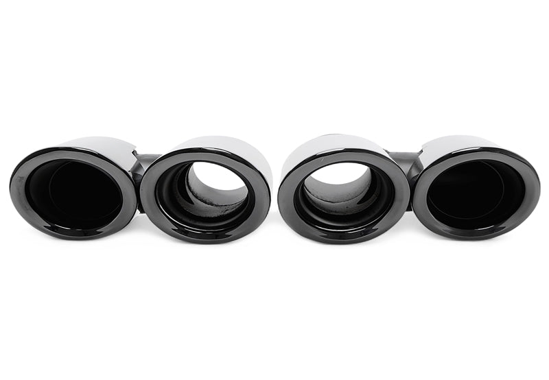 Enjoliveur d'embout à visser "double design" en noir/brillant pour Porsche Panamera - année 2010-2013 (970) — TA Technix