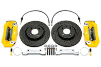 Kit de freinage 4 pistons 280mmx22 mm/kit d'évolution pour train avant Smart type 453 — étriers jaunes — TA Technix