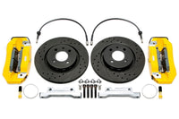 Kit de freinage 6 pistons 280mmx22 mm/kit d'évolution pour train avant Smart type 453 — étriers jaunes — TA Technix