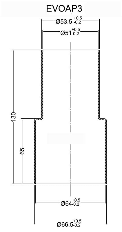 Adaptateur de raccord d'échappement von 50 mm auf 63,5 mm — TA Technix