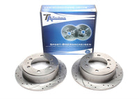 Jeu de disques de frein sport train arrière pour Daewoo Korando/Cabrio / Musso / Ssangyong Korando/Cabrio / Musso / Musso Sports / Rexton — TA Technix