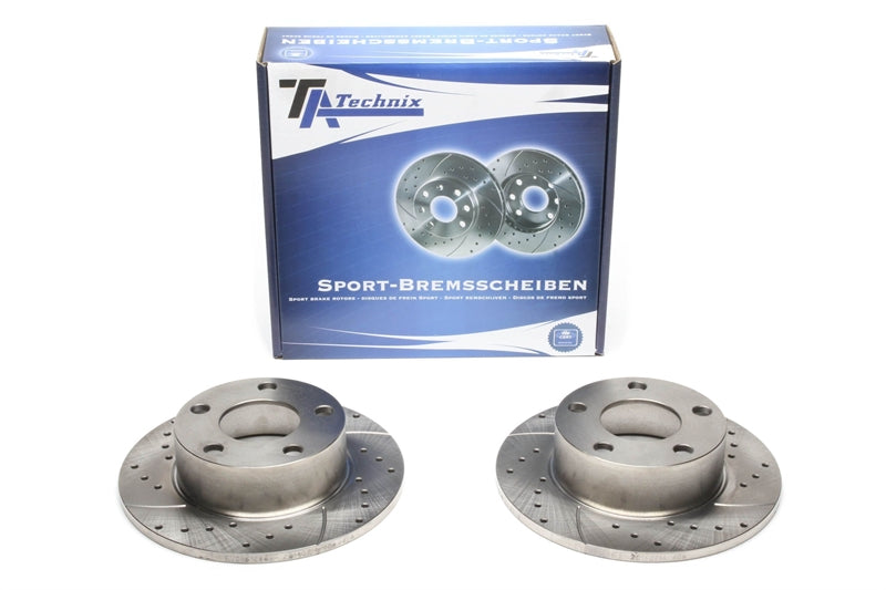 Jeu de disques de frein sport train arrière pour Audi 100/200/Quattro — TA Technix