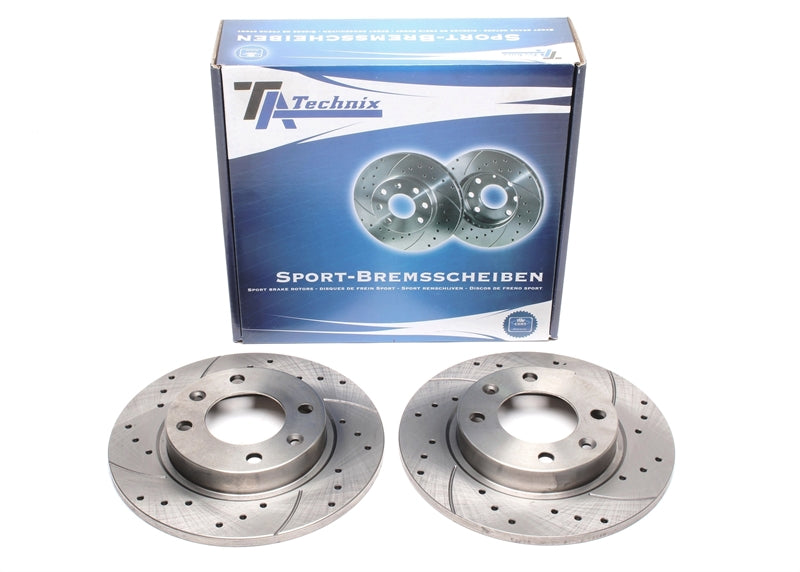 Jeu de disques de frein sport train arrière pour Peugeot 405 I + II / 405 Break I + II — TA Technix