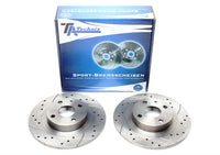 Jeu de disques de frein sport train arrière pour Mazda 323 F VI / 323 S VI — TA Technix