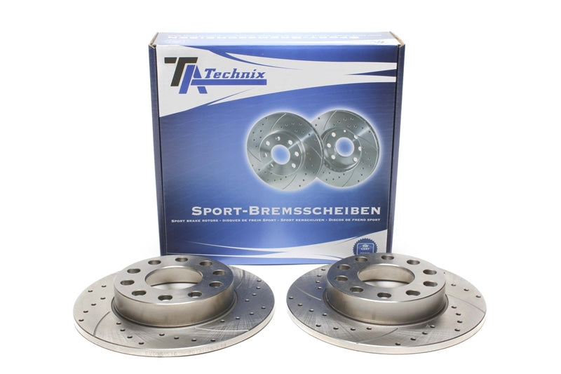 Jeu de disques de frein sport train arrière pour Audi A4 8E/B6/B7 / 8H/B6/B7 / Seat Exeo — TA Technix