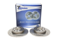 Jeu de disques de frein sport train arrière pour Audi A4 8E/B6/B7 / 8H/B6/B7 / Seat Exeo — TA Technix