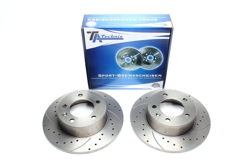 Jeu de disques de frein sport train arrière pour Nissan Interstar Bus/fourgon/plateau / Opel Movano Combi / Movano fourgon / Movano plateau / Movano Kipper / Reanult Master II Bus / Master II fourgon / Master II plateau — TA Technix
