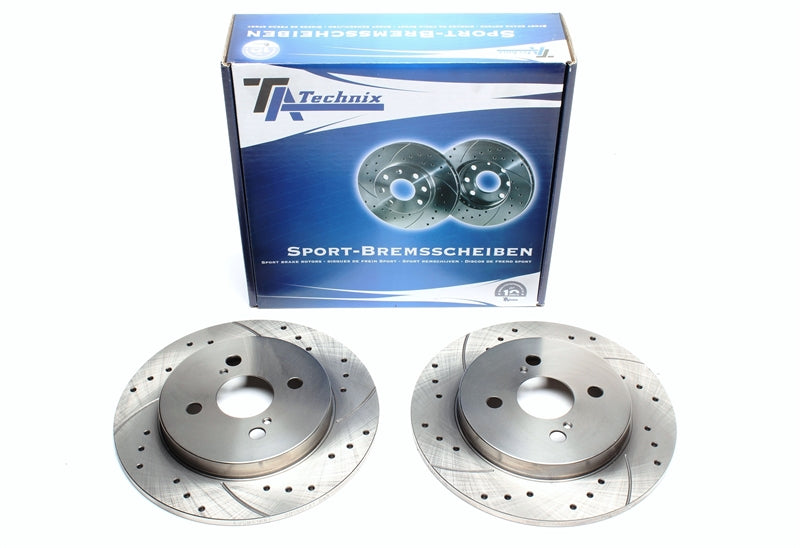 Jeu de disques de frein sport train arrière pour Aston Martin Cygnet / Toyota IQ / Yaris — TA Technix