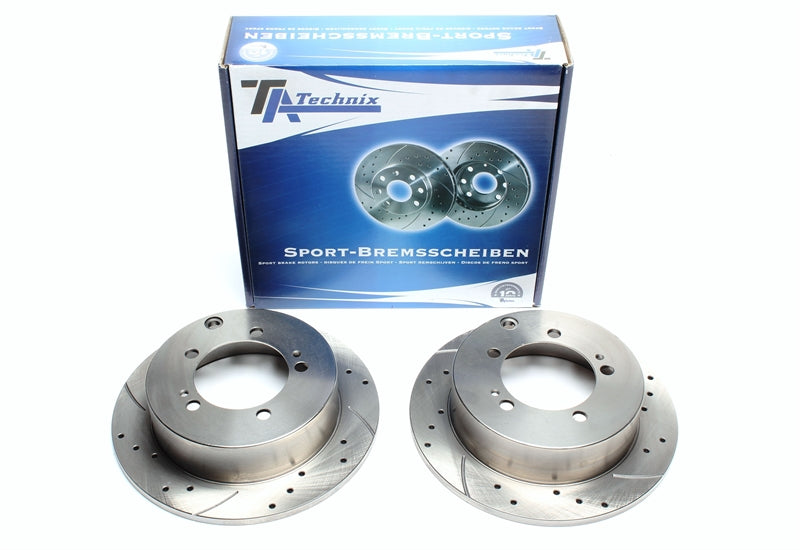 Jeu de disques de frein sport train arrière pour Mitsubishi Pajero II Canvas / Pajero Pinin — TA Technix