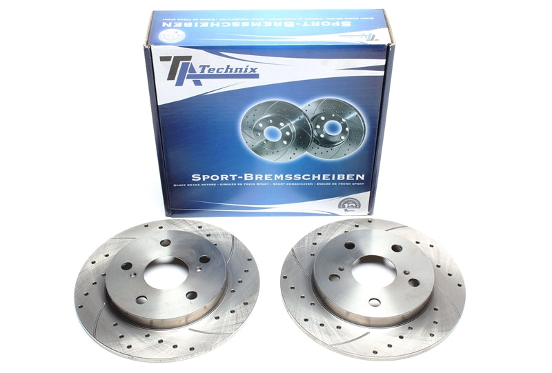 Jeu de disques de frein sport train arrière pour Toyota Auris / Corolla Stufenheck — TA Technix