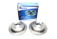 Jeu de disques de frein sport train arrière pour Citroën C-Crosser/ Mitsubishi Lancer Sportback / Outlander II / Peugeot 4007 — TA Technix