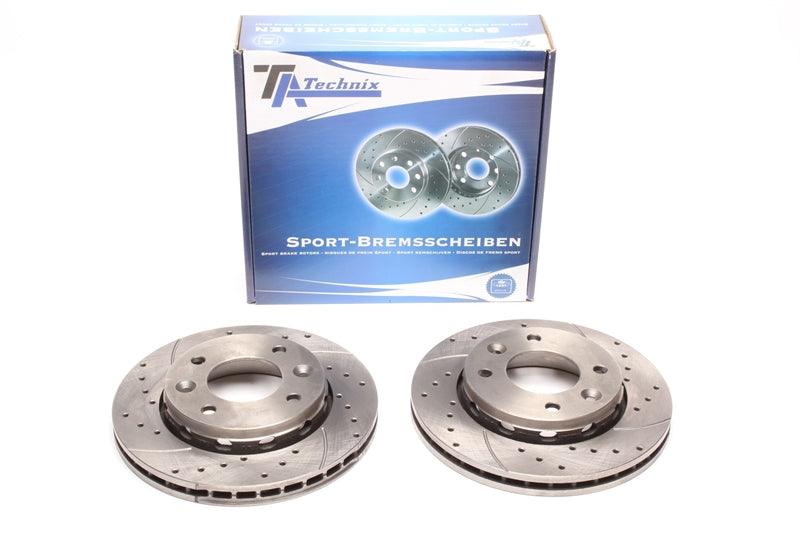Jeu de disques de frein sport train avant pour Kia Carens / Clarus / Clarus break — TA Technix