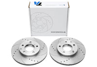 Jeu de disques de frein sport train avant pour Mazda 323F-V (BA) — TA Technix
