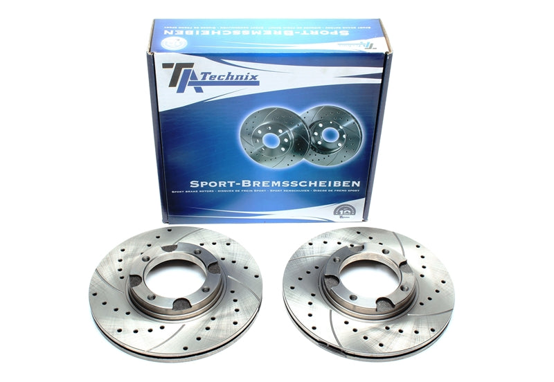 Jeu de disques de frein sport train avant pour Hyundai Accent I / Accent Stufenheck / Pony / Pony/Excel Stufenheck / S Coupé — TA Technix