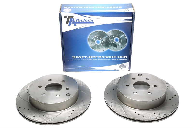 Jeu de disques de frein sport train arrière pour Nissan Pathfinder III — TA Technix