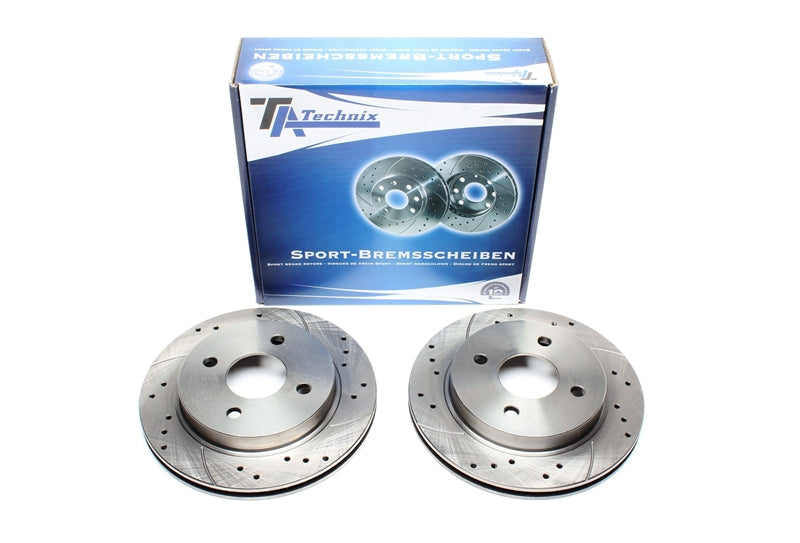 Jeu de disques de frein sport train arrière pour Ford Cougar / Mondeo I / Mondeo I Stufenheck / Mondeo I break / Mondeo II / Mondeo II Stufenheck / Mondeo II break / Scorpio II break — TA Technix