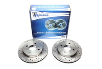 Jeu de disques de frein sport train arrière pour Ford Cougar / Mondeo I / Mondeo I Stufenheck / Mondeo I break / Mondeo II / Mondeo II Stufenheck / Mondeo II break / Scorpio II break — TA Technix