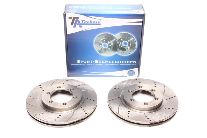 Jeu de disques de frein sport train avant pour Ssangyong Korando / Korando Cabrio / Musso — TA Technix