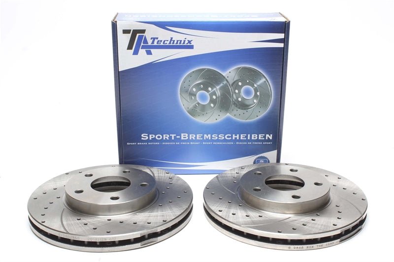 Jeu de disques de frein sport train avant pour Nissan Almera Tino / Maxima QX II / Maxima Station Wagon / Primera / X-Trail — TA Technix