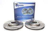 Jeu de disques de frein sport train avant pour Nissan Almera Tino / Maxima QX II / Maxima Station Wagon / Primera / X-Trail — TA Technix
