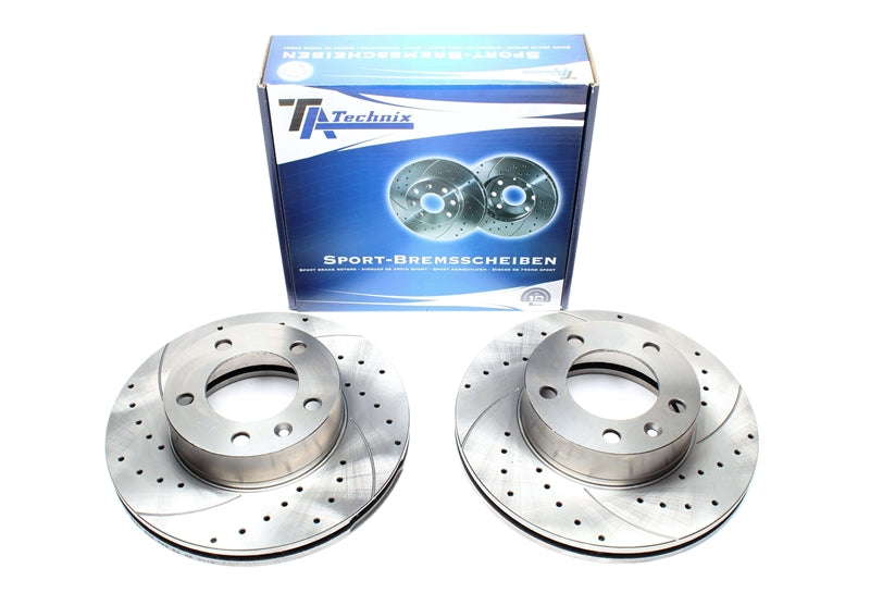 Jeu de disques de frein sport train avant pour Nissan Interstar Bus/fourgon/plateau / Opel Movano Combi/fourgon/plateau/Kipper / Renault Master II Bus/fourgon/plateau — TA Technix