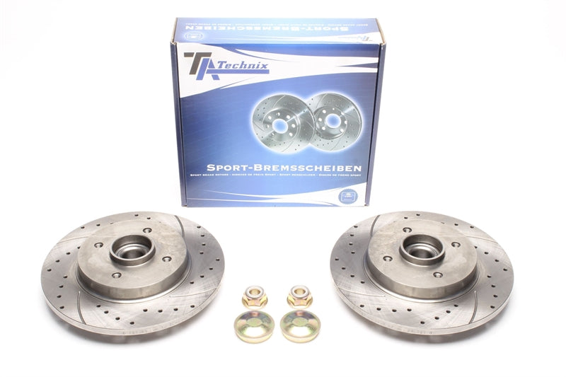 Jeu de disques de frein sport avec roulement de roue + bague ABS train arrière pour Citroën Berlingo/DS4/C4 Picasso I /C4 Grand Picasso I / Peugeot 308 SW/Partner Tepee — TA Technix