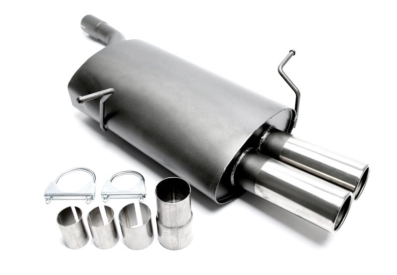 Silencieux sport 2 × 76 mm pour BMW 3er Série E46 berline, -Coupé, -Cabriolet, -Touring — TA Technix