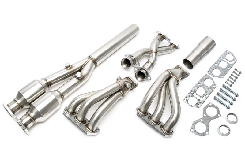 Collecteur d'échappement avec Y-Pipe (suppression catalyseur) pour VW Golf IV R32, Audi TT 3.2 VR6 — TA Technix