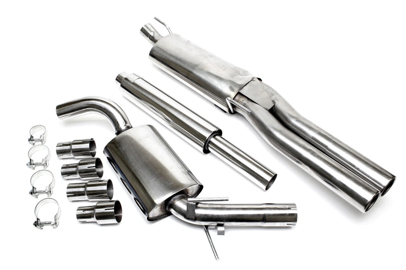 Ligne d'échappement inox 2 × 76 mm pour VW Golf III Variant, Vento — TA Technix