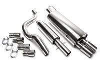 Ligne d'échappement inox 2 × 76 mm pour Audi A3 8L, Seat Leon 1M, VW Golf IV — TA Technix