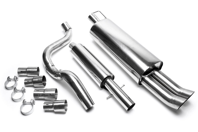 Ligne d'échappement inox 2 × 76 mm DTM pour Audi Audi A3 8L, Seat Leon 1M, VW Golf IV — TA Technix