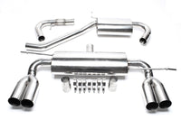Duplex Ligne d'échappement inox gauche + droite 2 × 76 mm pour Audi A3 8P/ VW Golf V 1K, Golf Plus 1KP — TA Technix
