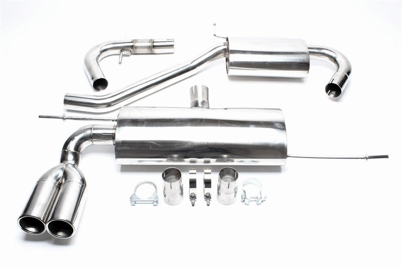 Ligne d'échappement inox 2 × 76 mm pour Audi A3 8P / VW Golf V 1K, Golf Plus 1KP — TA Technix