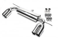 Duplex inox Silencieux sport gauche + droite 2 × 76 mm pour Audi A3 (8P)/ VW Golf V, Golf V Plus (1K/1KP) — TA Technix