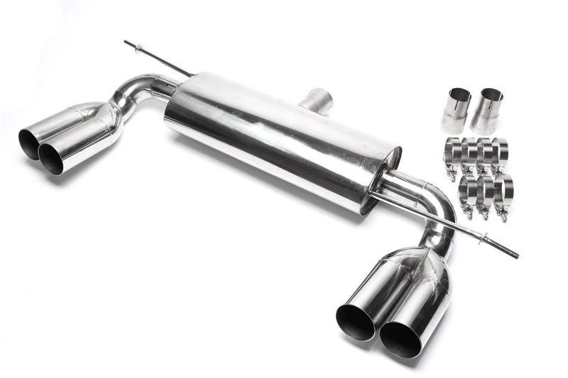 Duplex inox Silencieux sport gauche + droite 2 × 76 mm pour Audi A3 (8P)/ VW Golf V, Golf V Plus (1K/1KP) — TA Technix