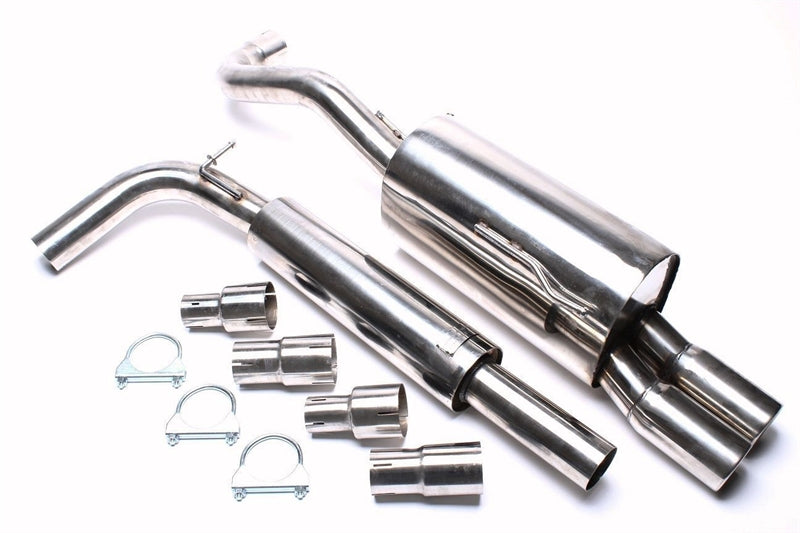 Ligne d'échappement inox 2 × 76 mm pour Seat Arosa 6H, VW Lupo 6E/6X — TA Technix