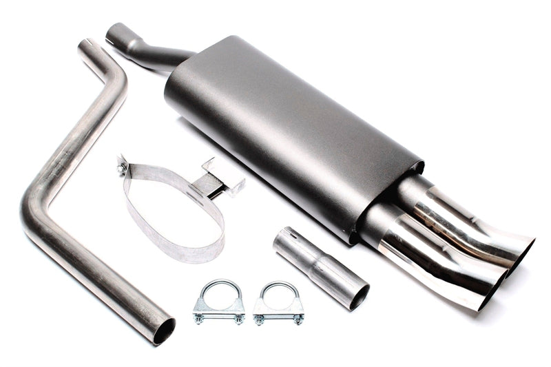 Silencieux sport 2 × 76 mm DTM pour VW Polo, VW Polo, Polo Coupé, Polo Classic 86C — TA Technix