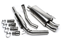 Ligne d'échappement inox 2 × 76 mm DTM pour VW Polo 6N — TA Technix