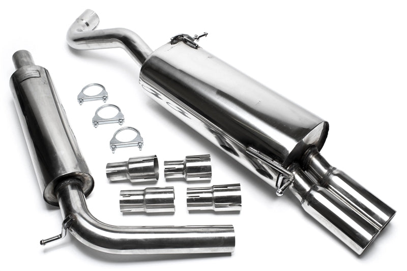 Ligne d'échappement inox 2 × 76 mm pour Skoda Fabia I / VW Polo 9N — TA Technix