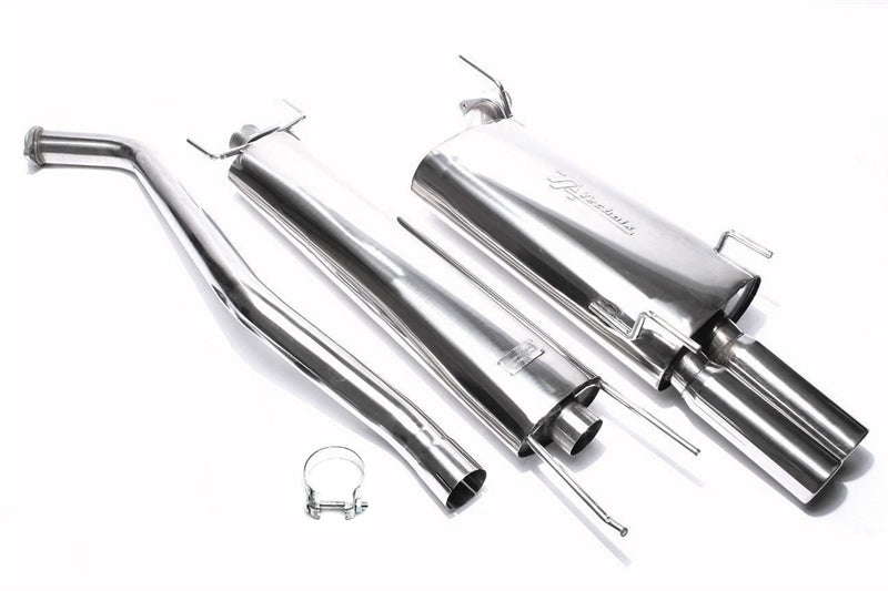 Ligne d'échappement inox 2 × 76 mm pour Opel Vectra B, Vectra B-CC, Vectra B Caravan — TA Technix