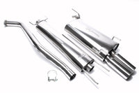 Ligne d'échappement inox 2 × 76 mm pour Opel Vectra B, Vectra B-CC, Vectra B Caravan — TA Technix
