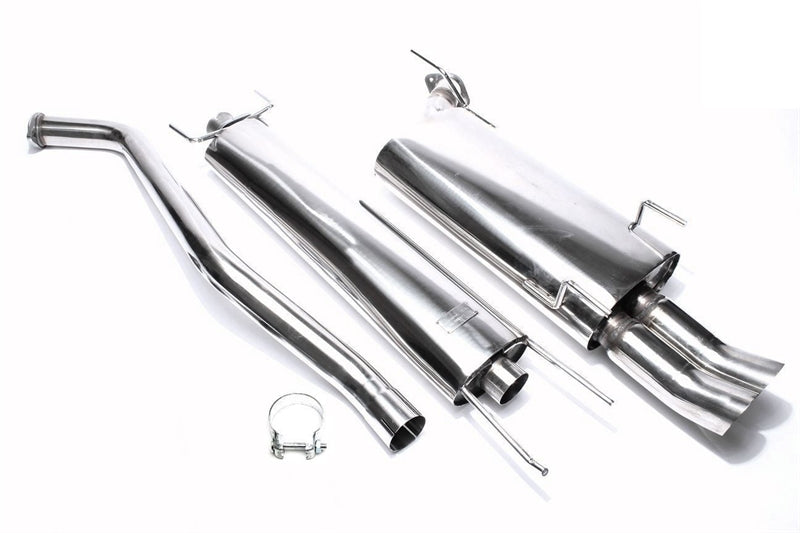 Ligne d'échappement inox 2 × 76 mm DTM pour Vectra B, Vectra B-CC, Vectra B Caravan — TA Technix