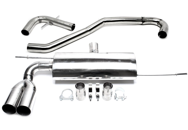 Ligne d'échappement compétition 2 × 76 mm inox pour Audi A3 8P / VW Golf V 1K, Golf Plus 1KP — TA Technix