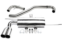 Ligne d'échappement compétition 2 × 76 mm inox pour Audi A3 8P / VW Golf V 1K, Golf Plus 1KP — TA Technix