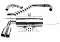Ligne d'échappement compétition 2 × 76 mm inox pour Audi A3 8P / VW Golf V 1K, Golf Plus 1KP — TA Technix