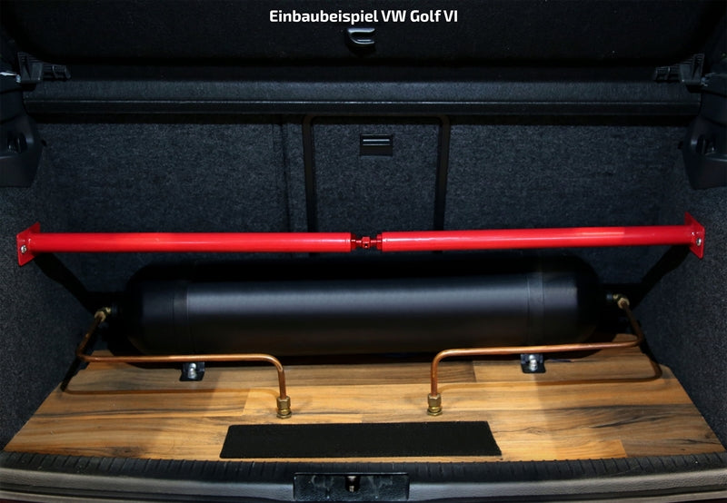 Barre anti-rapprochement acier arrière pour Audi A3 8L / Seat Toledo 1M / Leon 1M / Skoda Octavia 1U / VW Golf IV-VIII / Bora 1J / Scirocco III — étriers rouges — TA Technix