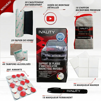 Magnetische kentekenplaathouder IVALITY – Onzichtbare, ultra-sterke bevestiging